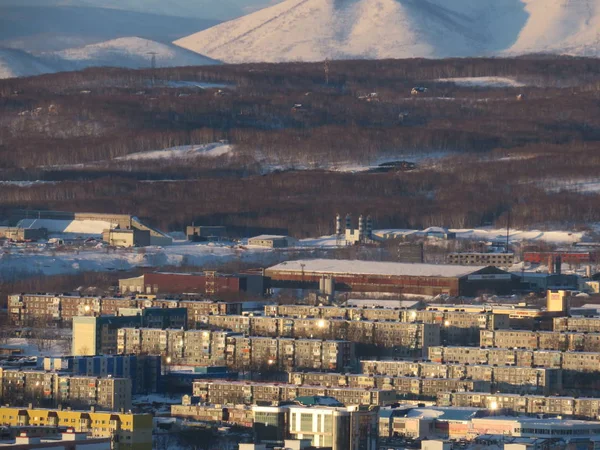 Petropavlovsk-Kamchatsky cityscape. Far East, Russia. — Stock Photo, Image
