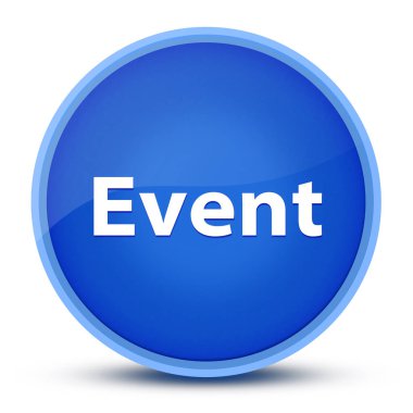 Olay özel mavi yuvarlak tuş soyut illüstrasyonunda izole edildi