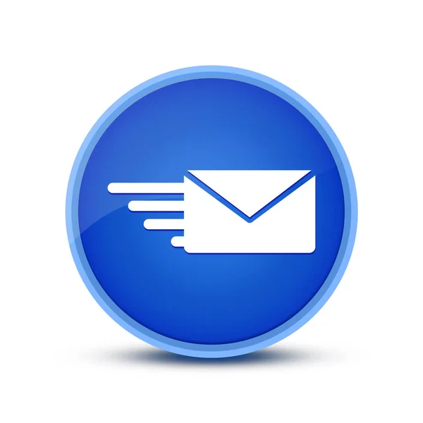 Mail Option Symbol Isoliert Auf Blauem Runden Knopf Abstrakt — Stockfoto