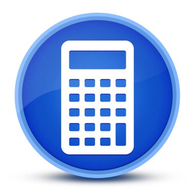 Özel mavi yuvarlak düğme soyut resimleme üzerinde izole hesap simgesi