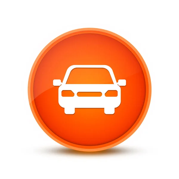 Car Icon Isolated Glassy Orange Button Abstract — Stock Photo, Image