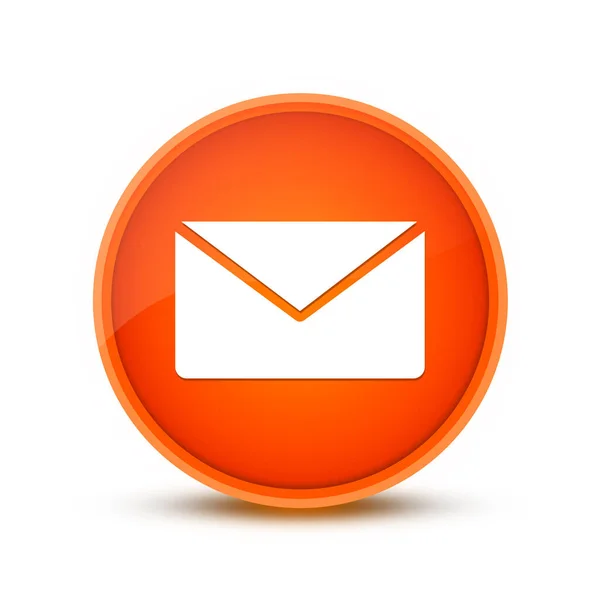 Email Icon Isolated Glassy Orange Button Abstract Illustration — Stock Photo, Image