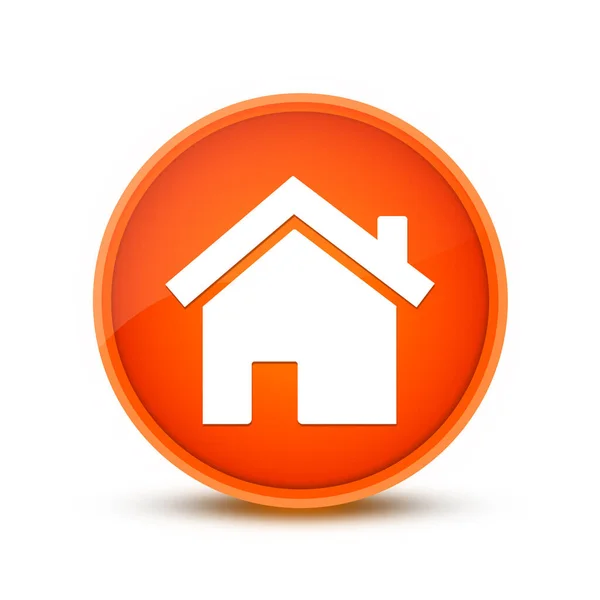 Home Symbol Isoliert Auf Orangefarbenen Runden Knopf Abstrakte Taste Abstrakte — Stockfoto