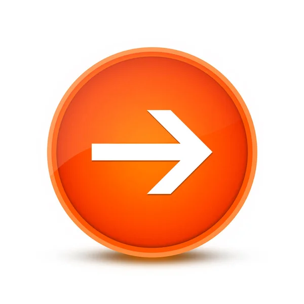 Следующий Значок Изолирован Оранжевой Кнопке Круглый Абстрактная Кнопка — стоковое фото