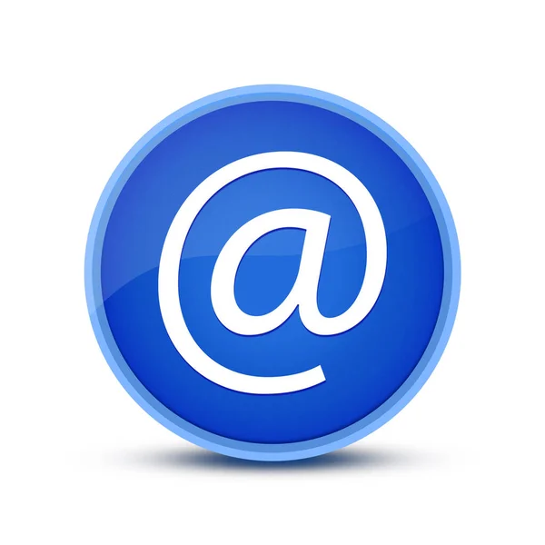 Email Address Icon Isolated Glassy Blue Button Abstract Illustration — Stock Photo, Image