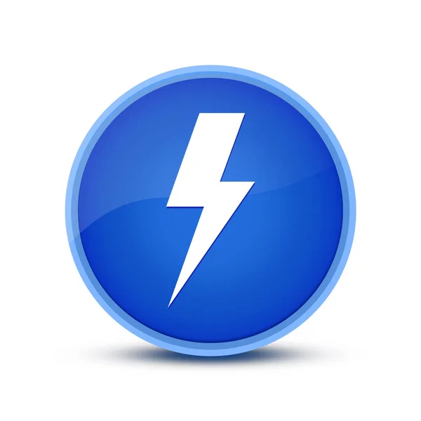 Lightning Bolt Icon Isolated Blue Button Abstract Button Abstract Illustration — Stock Photo, Image