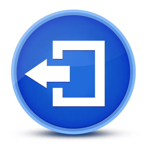Logout Icon Isolated Special Blue Button Stract — 스톡 사진
