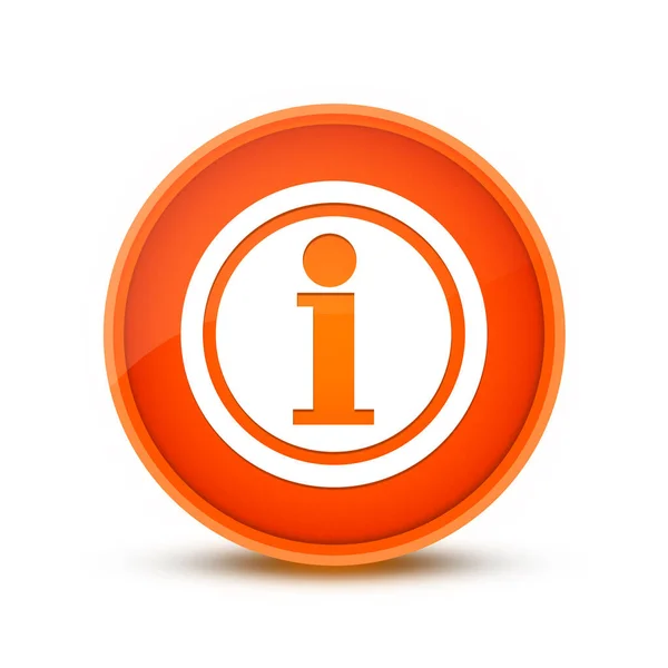 Εικονίδιο Πληροφοριών Απομονωμένο Πορτοκαλί Στρογγυλό Κουμπί Αφηρημένο Κουμπί Αφηρημένη Εικόνα Royalty Free Φωτογραφίες Αρχείου
