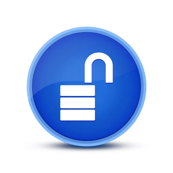 Unlock Icon Isolated Special Blue Button Stract — 스톡 사진