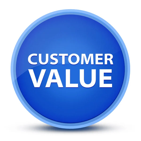 Customer Value Isolated Special Blue Button Abstract Illustration — Stock Photo, Image