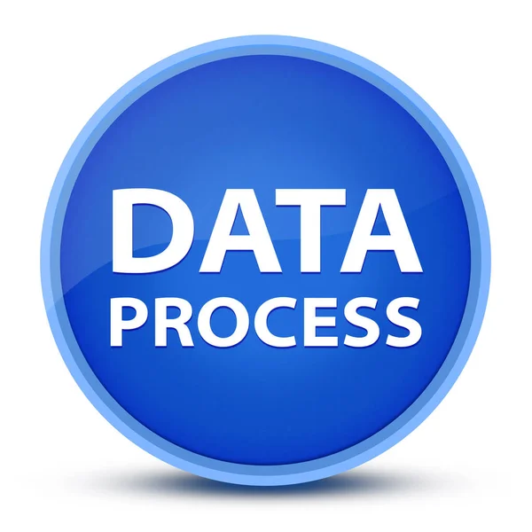 Proceso Datos Aislado Azul Especial Botón Redondo Ilustración Abstracta — Foto de Stock