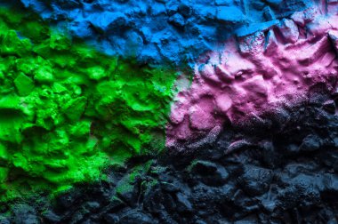 Duvar dokusunu düzelt. Kabartmalı yüzey dokusu. Eski renkli beton duvar