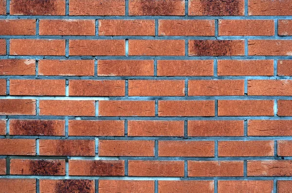 Fundo da textura padrão de parede de tijolo vermelho — Fotografia de Stock