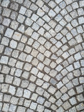 Background colorful circular paving slabs.