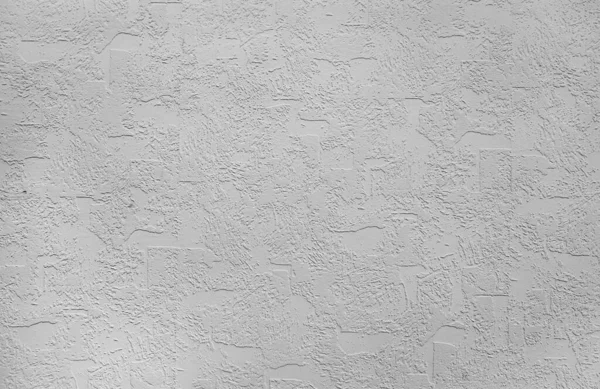Parede branca coberta com gesso decorativo — Fotografia de Stock