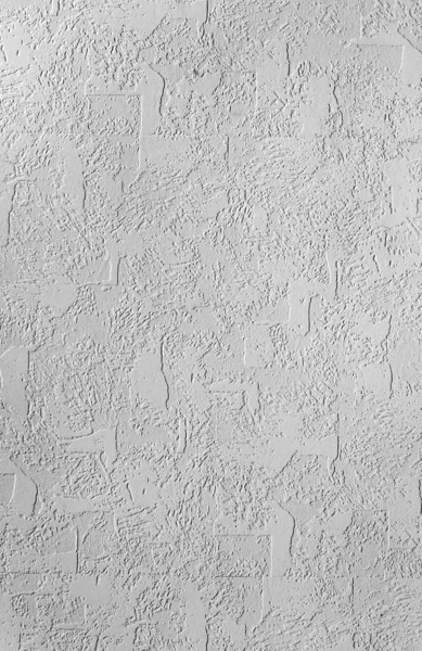 Parede branca coberta com gesso decorativo — Fotografia de Stock