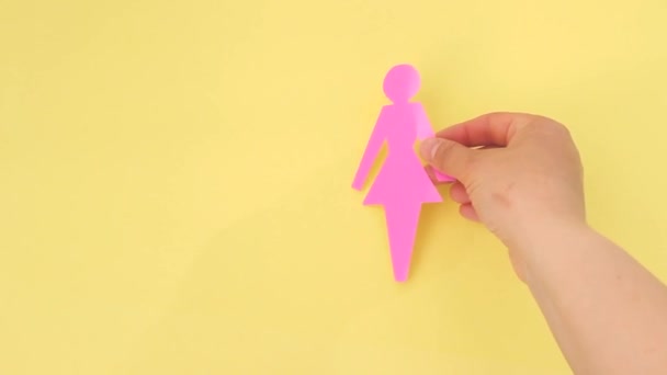 男女同性恋 双性恋和变性者的象征 Lgbtq骄傲月 人权与容忍概念 同性婚姻 — 图库视频影像