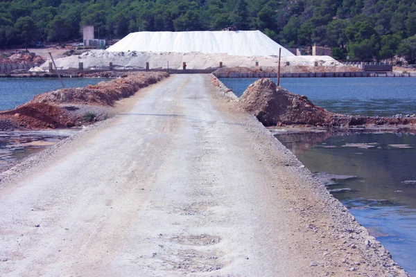 Αλυκές Της Ίμπιζα Αλατωρυχεία Ses Salines Στην Ισπανία — Φωτογραφία Αρχείου