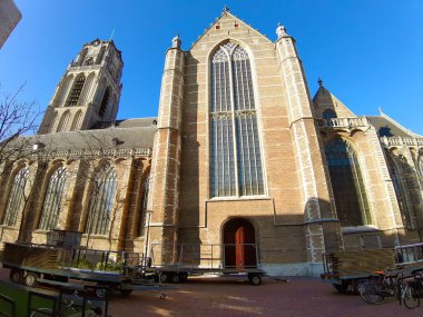 Hollanda 'daki Rotterdam' daki eski ve ünlü kilise.