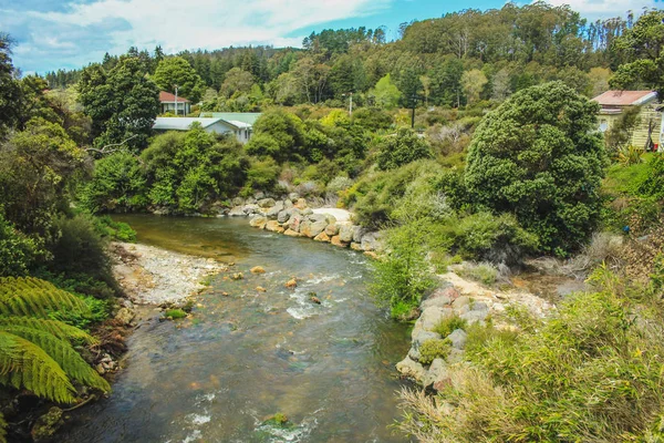 Whakarewarewa Thermal Village in Rotorua, North Island, New Zealand — 스톡 사진