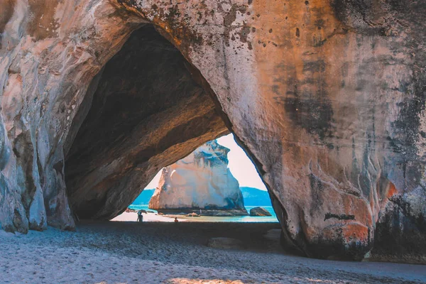 Coromandel Yarımadası 'ndaki Katedral Koyu, Kuzey Adası, Yeni Zelanda