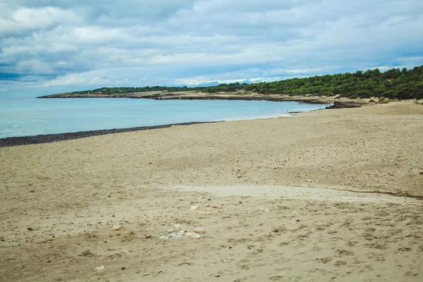 Vista Della Costa Cap Punta Amer Cala Millor Maiorca Spagna — Foto Stock