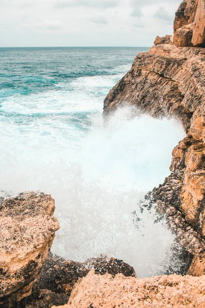西班牙马略卡岛Cala Figuera的风景海岸线 — 图库照片