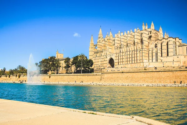 Palma Mallorca Spain March 2018 Cathedral Santa Maria Palma Also Stock Picture