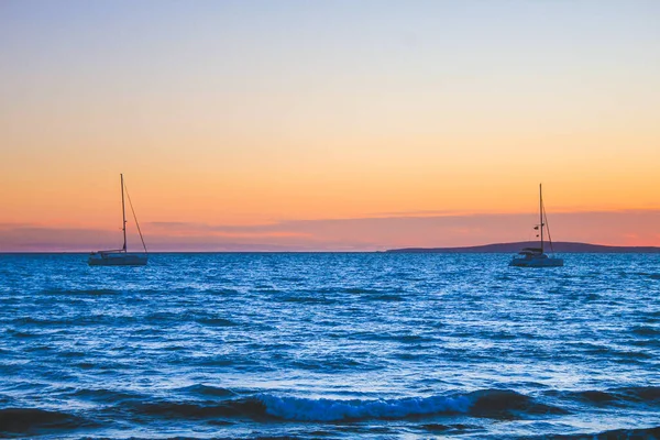Cielo Colorido Escénico Atardecer Playa Atardecer — Foto de Stock