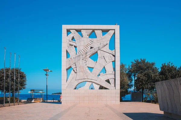 Ровинь Хорватия Июля 2018 Года Памятник Павшим Бойцам Жертвам Фашистского — стоковое фото