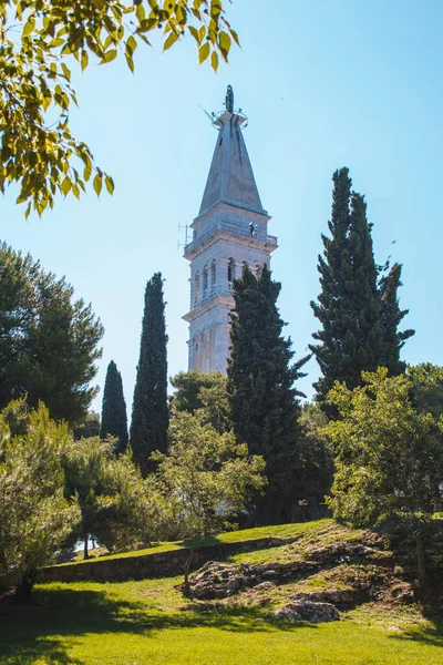 Kościół Eufemii Miejscowości Rovinj Półwysep Istrijski Chorwacja — Zdjęcie stockowe