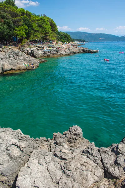 Litoral Pitoresco Cidade Krk Ilha Krk Croácia — Fotografia de Stock