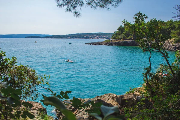 Litoral Pitoresco Cidade Krk Ilha Krk Croácia — Fotografia de Stock