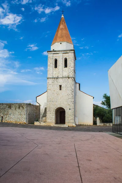 Kyrkan Och Klostret Francis Krk Stad Krk Kroatien — Stockfoto