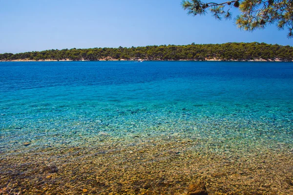 Θέα Της Ακτογραμμής Από Πάρκο Της Πόλης Κόμρκαρ Στην Πόλη — Φωτογραφία Αρχείου