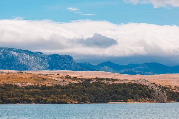 Paisagem Selvagem Torno Novalja Ilha Pag Croácia — Fotografia de Stock