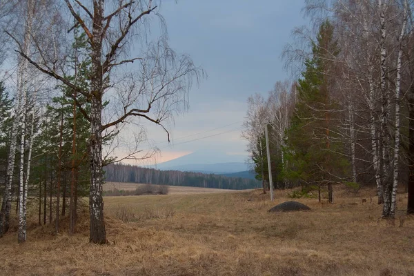 Horská krajina, pohoří Ural — Stock fotografie