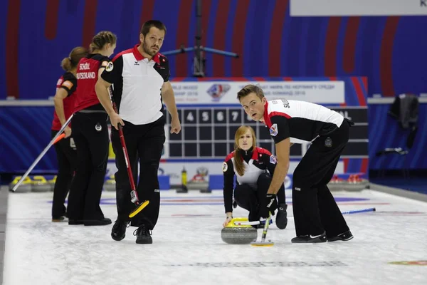 Campeonato Mundial de curling misto Kazan 2016 — Fotografia de Stock