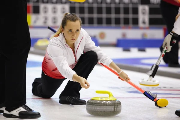 Dünya karışık curling Şampiyonası Kazan 2016 — Stok fotoğraf