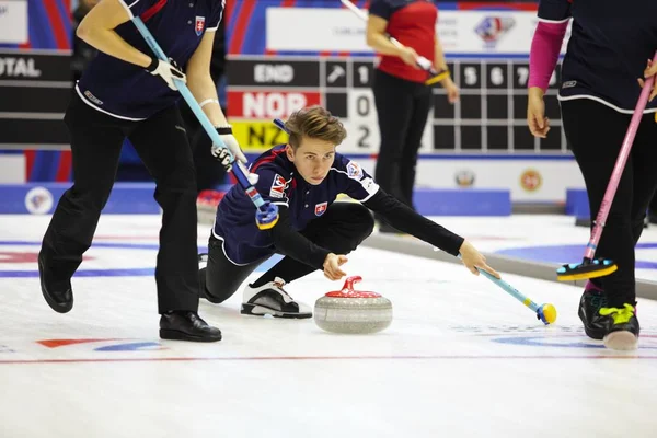 Dünya karışık curling Şampiyonası Kazan 2016 — Stok fotoğraf