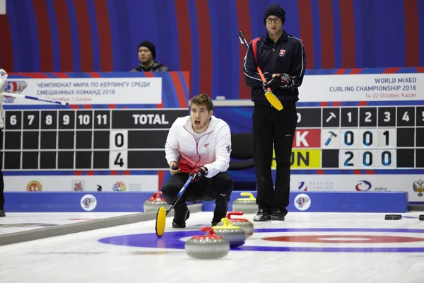 Mistrovství světa smíšených curling Kazan 2016 — Stock fotografie