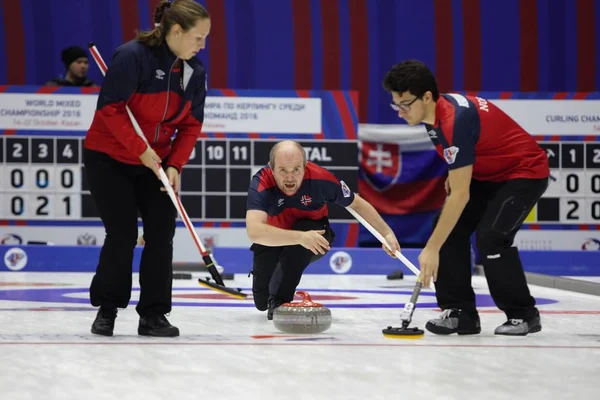 Campeonato Mundial de curling misto Kazan 2016 — Fotografia de Stock