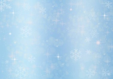 Mavi soyut kar yağışlı kış tatili arkaplanı