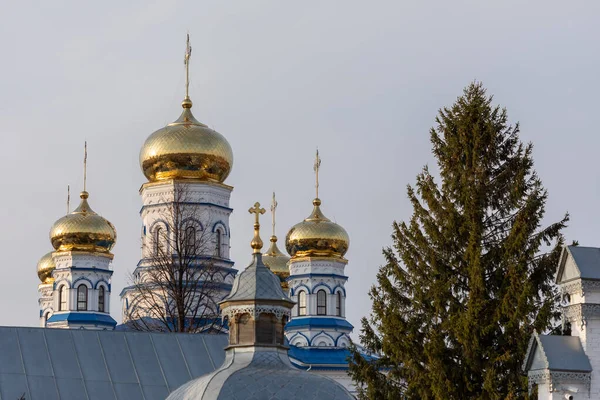 Golden Domes Orthodox Church — Stock Photo, Image