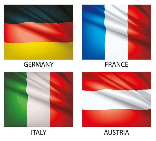 Set of world flags 2 — Stock Vector