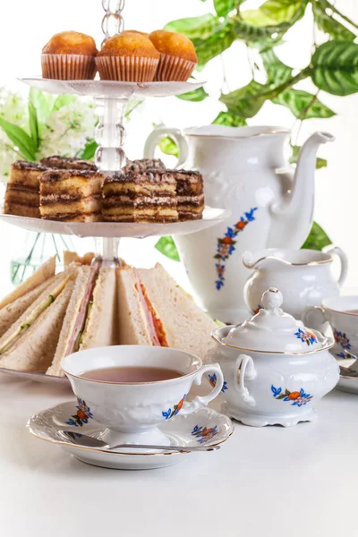 Afternoon tea set — Stock Photo, Image