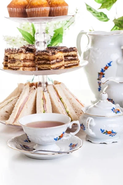 Afternoon tea set — Stock Photo, Image