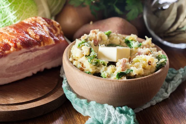 Colcannon, традиційна страва ірландський — стокове фото