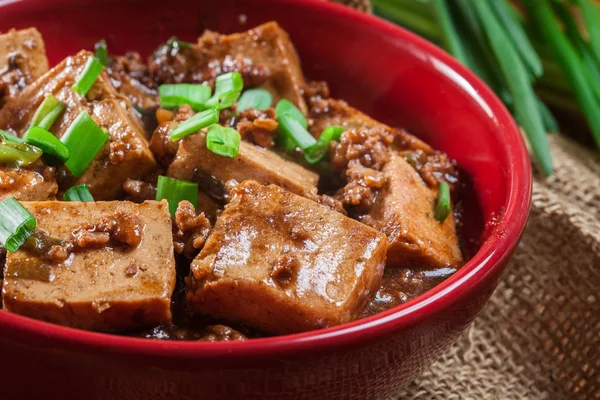 Mapo Tofu - plat épicé au sichuan — Photo