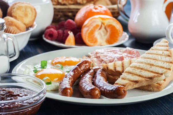 Färsk engelsk frukost — Stockfoto